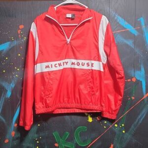 Mickey's Cosmic Adventure Windbreaker 1/4 Zip‎ SZ S #149